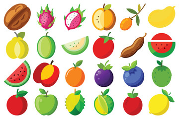 A colorful assortment of fresh fruits