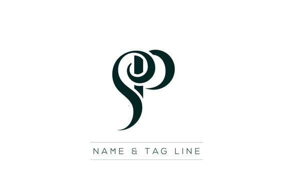 SP logo design. A sophisticated, minimalistic logo design featuring golden stylized typography,  perfect for branding concepts emphasizing luxury, professionalism, and contemporary aesthetics.