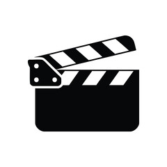 Filmmaking Action Clapperboard. Essential gear for movie productions, this cinematic slate signifies the commencement of filming, aligning audio and visuals for a masterpiece.