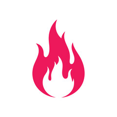 Dynamic Magenta Flame Element. Bold fuchsia conflagration illustration. This fiery sign embodies heat, strength, zeal, and intense feeling, perfect for energetic designs.