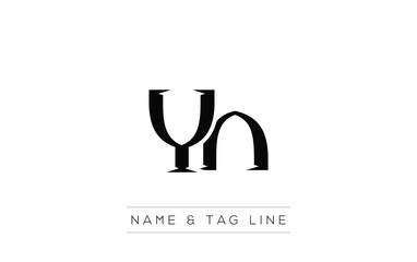 YH logo design. A sophisticated, minimalistic logo design featuring golden stylized typography,  perfect for branding concepts emphasizing luxury, professionalism, and contemporary aesthetics.