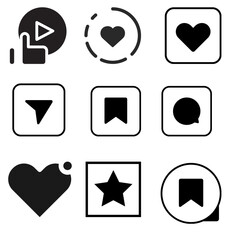 Contact Us Icon Set – Web and Business Card Symbols for Communication and Info