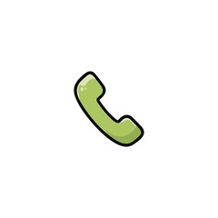 Call icon logo flat vector design