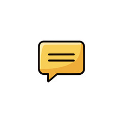 Message icon logo flat vector design