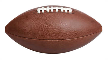 american football ball isolated on white background, png, ai generated.