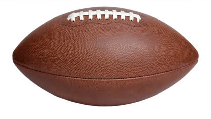 american football ball isolated on white background, png, ai generated.