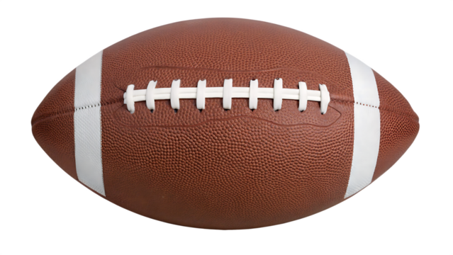 american football ball isolated on white background, png, ai generated.