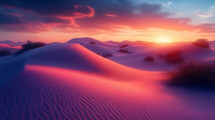 Stunning desert sunset