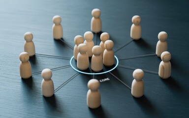 Obraz premium Networking Building Connections and Collaboration through Strategic Partnerships