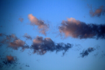 Altocumulus clouds