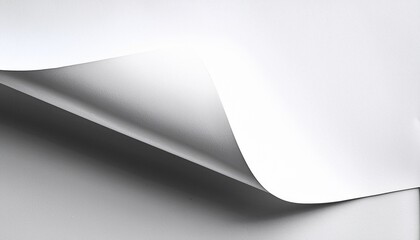 blank page with curled edge corner and shadow rolled up stickers peel banners bent sheet curled page corner isolated on transparent and white background page curl with shadow on blank sheet