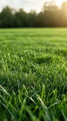 Fototapeta premium Fresh Green Lawn Close-up