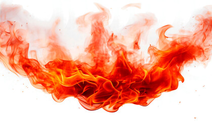 Smoky background. Fire. Orange fog. PNG