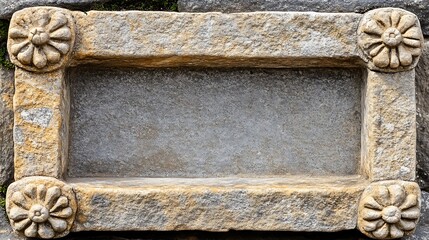 Ornate stone rectangle
