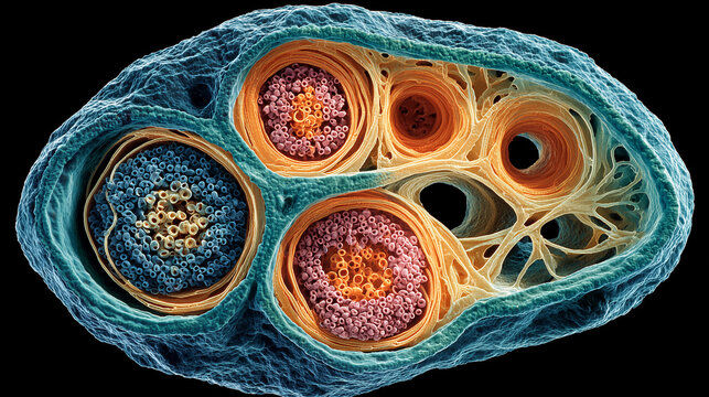 Scientific Illustration of Gastrulation in an Early-Stage Embryo