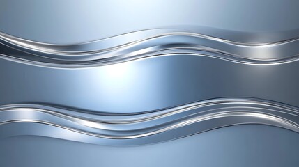 Abstract metallic wavy design