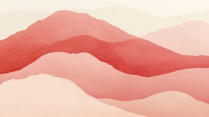 Abstract mountain range in soft, blended colors