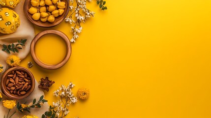 Yellow autumnal still life