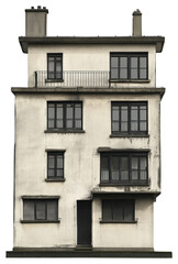 Fototapeta premium PNG Vintage building architecture urban city.