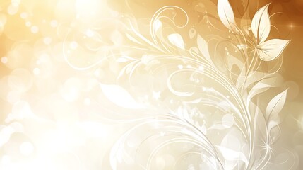 Elegant floral design in warm tones