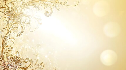 Elegant gold floral background