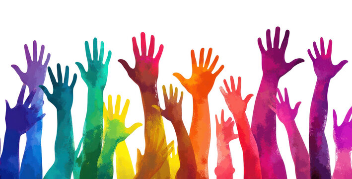 PNG Silhouettes with hands raised art illustration.