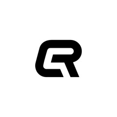 CR letter logo vector illustration