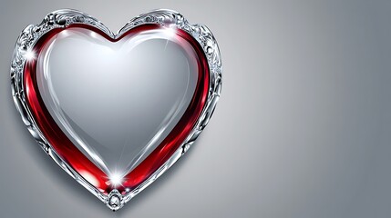 Elegant heart-shaped frame