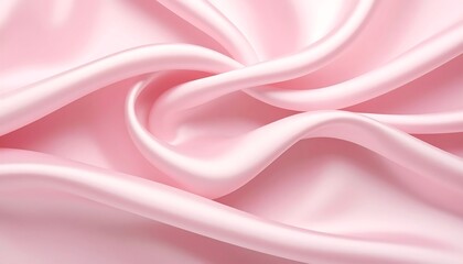 Obraz premium Smooth, flowing pink silk fabric