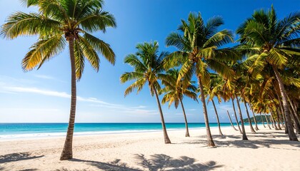 Tropical beach scene