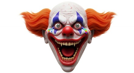 Obraz premium Scary clown face image