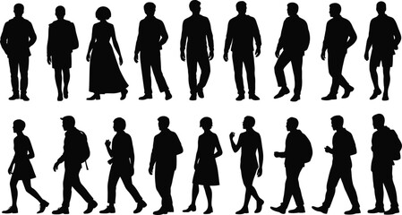 Dynamic human figure in a bold black silhouette design versatile for various creative projects