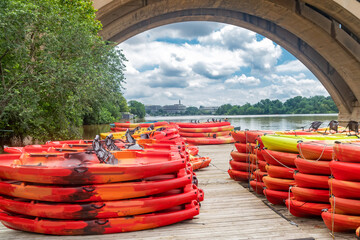 Summer kayaking beneath the Key Bridge. An active escape in the nation’s capital.