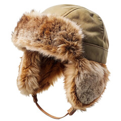 Warm and cozy winter hat with fur trim