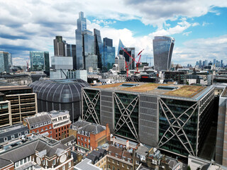 Financial and business centre. Financial capital of the world. Skyscrapers. City of London—global...