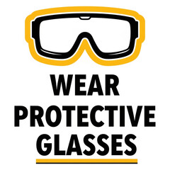 safety glasses sign 