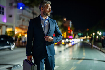 Mature businessman in suit. Business success. Successful business man. Success and confidence....