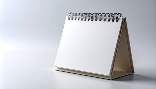 Blank tabletop calendar