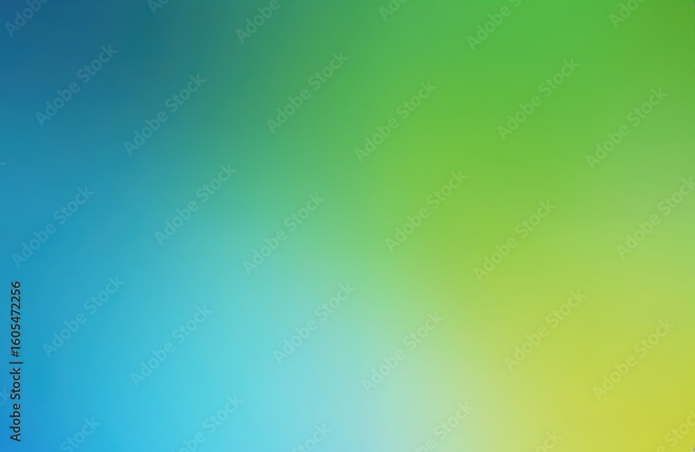 Poster smooth gradient transitions from deep blue to vibrant green with subtle circular light effects. soft