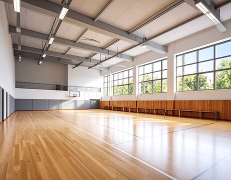 Spacious indoor sports hall