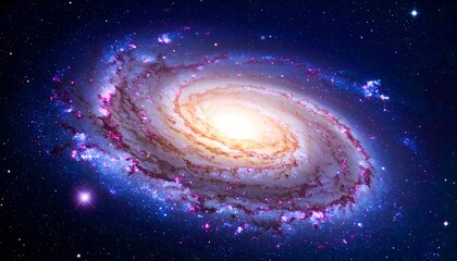 Spiral galaxy in deep space (2)