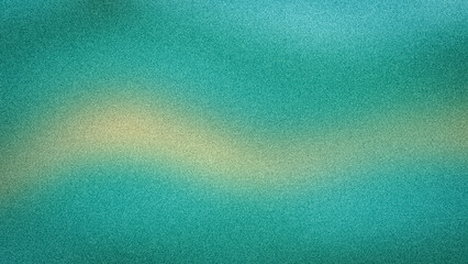 Serene abstract 4K gradient featuring deep teal and subtle hints of yellow, with an original grainy texture. Ideal for calming backgrounds, web designs, and elegant print products