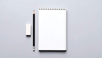 Blank Canvas Creativity - Minimalist Stationery Layout