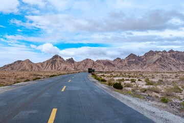 Scenic Road to Rugged Mountains