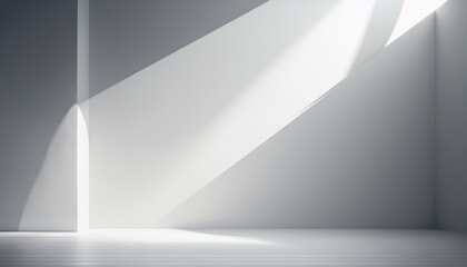 clean minimalist white background with shadows