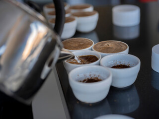 Coffee Cupping Bloom Formation