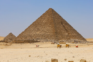 Egyptian pyramids in Giza a wonder of the world