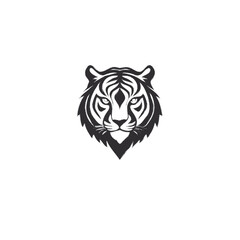 tiger head silhouette