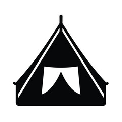 Fototapeta premium Tent Mesh Pocket Icon Vector Illustration