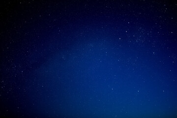Deep Blue Night Sky: Starry Background, Peaceful and Serene Atmosphere, Cosmic Texture.